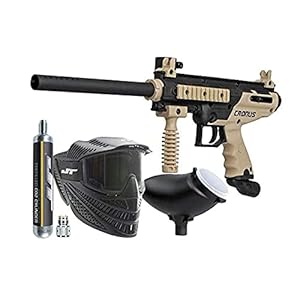 Tippmann Cronus PowerPack Basic Tan Includes 90gram Tank, JT Raptor Goggle, 200rd Loader