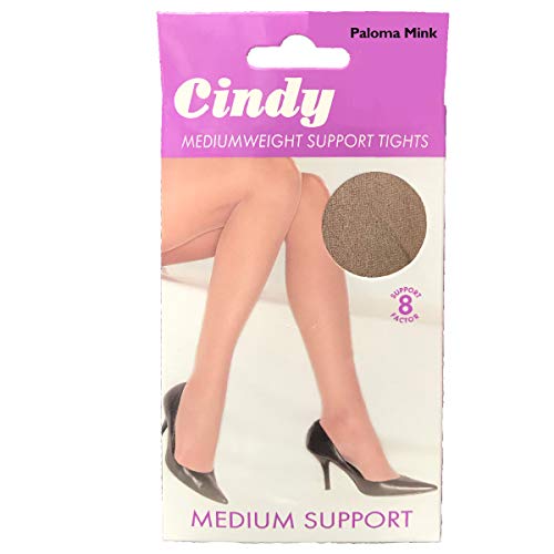 Cindy Mediumweight Support Tights 8 Factor Reinforced body and toe - Paloma Mink - One Size