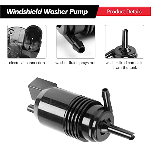 A Abigail A75003WP Front Windshield Washer Pump W/Grommet Replacement thumb #3