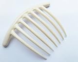 FRENCH TWIST HAIR COMB COLER WHITE 7 TOOTH IT DELUXE 1 PCS.