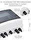 DIHOOL DC überspannungsschutz PV 2 Strings Solar Anschlusskasten für 2 * 400W Solarmodule Balkonkraftwerk, 15A 500V DC Trennschalter PV Anlage