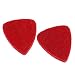 AKOAK 2 Pcs 30mm x 25mm Ukulele Color Felt Picks, Personalized Guitars, Ukulele Accessories (red)