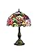 Produktbild Gweat 12-Zoll-Weinlese-Pastoral Gorgeous Flowers Buntglas Tiffany Tischlampe Schlafzimmer Lampe Nachttischlampe