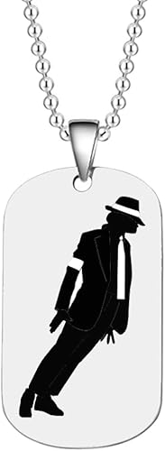 MJ Jackson - Collar y pulsera para fanáticos de MJ Michael para hombres y niños, colección conmemorativa MJ Jackson - Collar y pulsera para fanáticos de MJ Michael para hombres y niños, colección conmemorativa