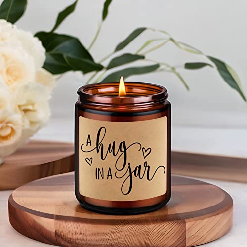 Gspy A Hug In A Jar Candle - Miss You Gifts For Women, Birthday Gifts For Mom, Men, Friends - Sympathy Gift, Sending Hugs - Divorce, Get Well, Cancer, Grief, Thinking Of You, Breakup, Grieving Gifts #TOP4