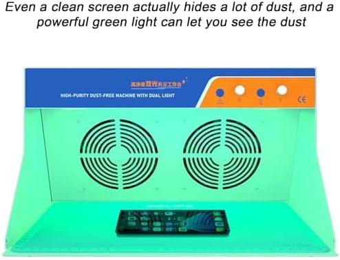 Vertical Laminar Flow Hood, Clean Bench for Mobile Phone Repair, Double Fan Workstation, Adjustable Light Brightness