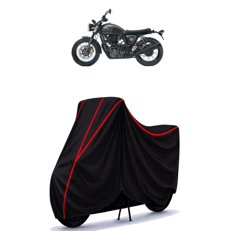 Image of Scrambler 650 Water Resistant Bike Cover for All Motorcycles & Rain | Heavy Duty Taffeta Fabric | UV Protection, Dustproof, Scratchproof | All Weather Two Wheeler Body Cover with Elastic Bottom