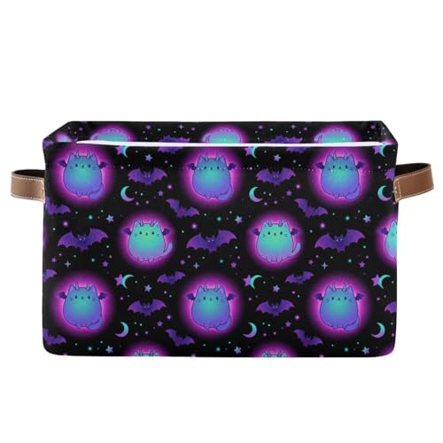Panier de rangement pliable KLL bac imperméable chat magique avec poignée