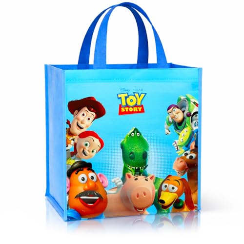 Disney Toy Story Tote Bag Accessories Set with 15 Grocery Bag Featuring Woody Buzz Lightyear More Toy Story Reusable Bags Medium (Style May Vary)