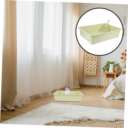 VANZACK 1 Conjunto De Caixa De Areia Para Gatos Ferramenta De Limpeza De Areia Para Gatos Pás Para C