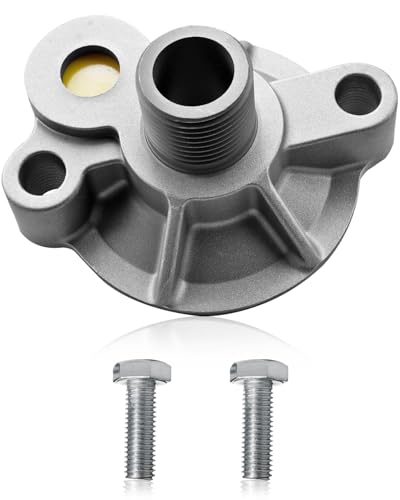 Oil Filter Adapter Replace 3952301 Fit for Chevy Small Block V8 Engines SBC BBC Spin On Bypass 305 307 327 350 400 396 402 427 454