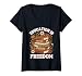 Women's Education is Freedom Black History Month Book Black Teacher V-Neck T-Shirt