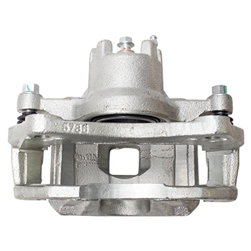 Image of TRQ Front Brake Caliper Set Zinc Coated Brackets Compatible with 2007-2012 Dodge Caliber
