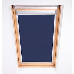Persianas Para Ventanas Fakro Bloc Skylight Estor 5 (78/98) para FAKRO Ventanas de Techo Blockout, Color Azul Marino