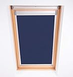 Bloc Skylight Blind for Velux Roof Windows Blockout, Navy, C02, 37W x 53H cm