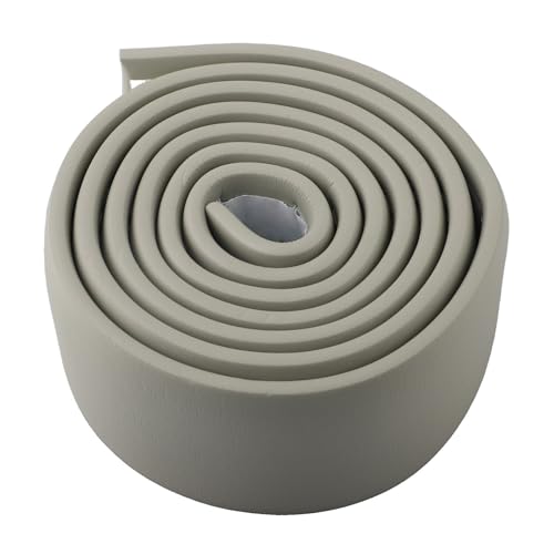 Rodapié de mármol de 8 x 200 cm de grosor, tira anticolisión para esquinas de pared, bordes de mesa, encimeras de cocina y decoración de tuberías de gas, impermeable y fácil de limpiar