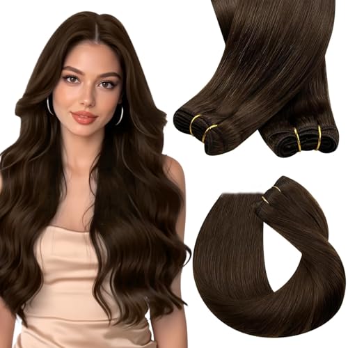 Sunny Hair Human Hair Extensions Sew in Brown Long Weft