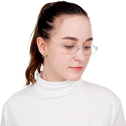 Image of YEIN Reading Glasses 8 Pairs Blue Ligth Blocking Reading Glasses for Men and Women Fashion Square Frame Readers (4 Purple+4 Floral,+1.00)