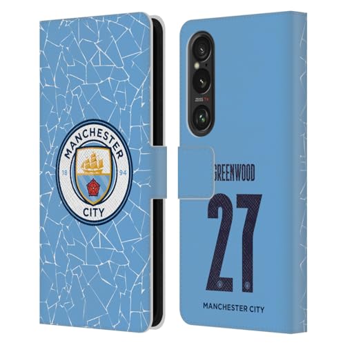 Head Case Designs Officially Licensed Manchester City Man City FC Alex Greenwood 2020/21 Women's Home Kit Group 2 Leather Book Wallet Case Cover Compatible with Sony Xperia 1 VI 5G