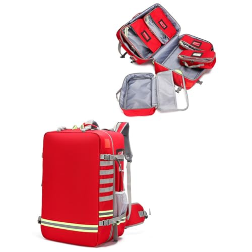 Emergency Bag First Aid Backpack Empty First Aid Bag Treatment First Responder Trauma Bags for Camping Cycling Outings Daycare