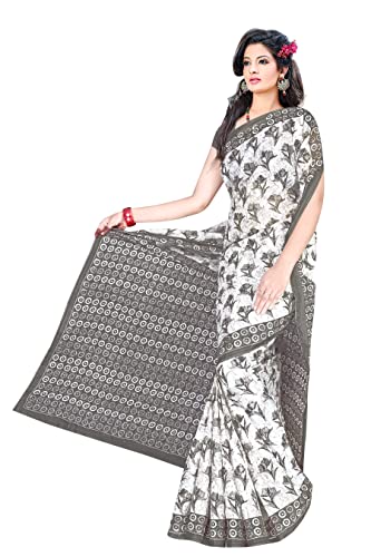 Image of TAMAIRA FASHION Mulmul Pure Cotton Saree For Woman Floral Batik Printed|Office Wear Daily Wear Sarees For Women Without Blouse Piece(Available in 18 Colours)