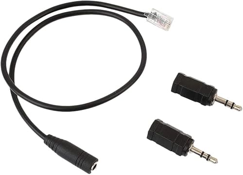 電話ヘッドセットイヤホン用 ?3.5mm 2.5mmアダプターコネクター 40cm