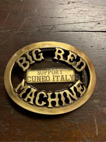 Generic Buckle Support 81 Wedge Italy Hells Angels MC Big Red Machine, bronze, One size