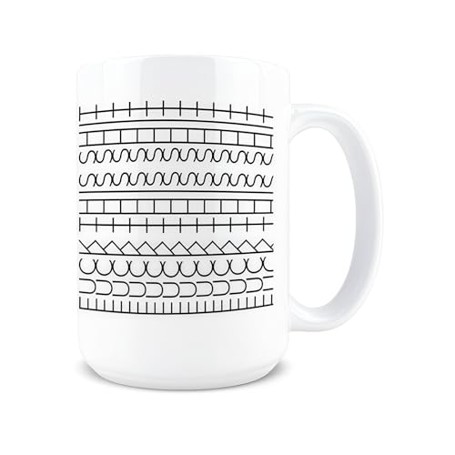 AuraFusion Tassen 15 oz Keramikbecher mit versteckter Botschaft Mikrowellengeeignet Lustiges Geschenk für Frauen und Männer