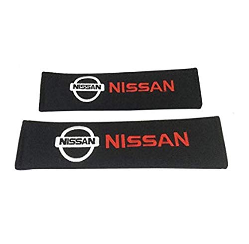 QZS Car Seat Belt Cover - 1 Pair/Set Car Seat Belt Shoulder Pads Strap Cover Cushions Soft Driving for Nissan Cars