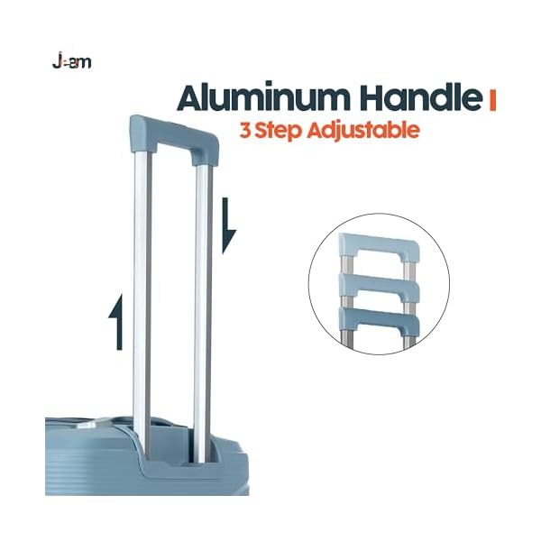 Luggage-Travel-Gear-Durable-Lightweight-Luggage-Set-Unbreakable-Luggage-Travel-Bag-Suitcase-Combo-with-Double-Spinner-Wheels-Grey-Blue-Set-of-3 Luggage & Travel Gear Durable Lightweight Luggage Set, Unbreakable Luggage Travel Bag & Suitcase Combo with Double Spinner Wheels (Grey Blue, Set of 3)