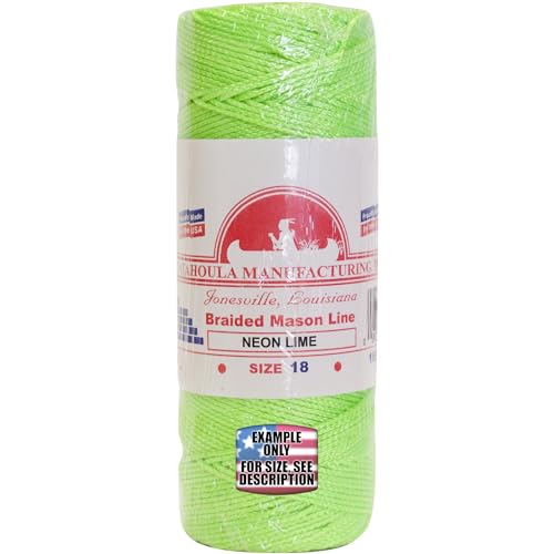 Mason Line, Cuerda trenzada de nylon, color lima, paquete de 3 de 1000 pies cada una miniatura 1