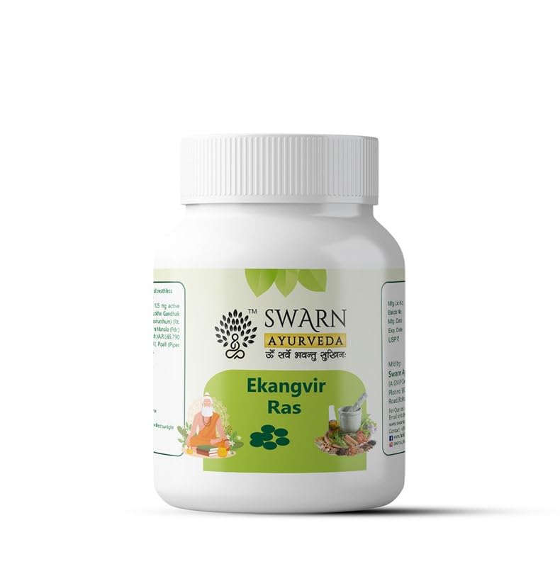 Ekangvir Ras Ayurvedic | 40 Tablets | Classical Formulation, GMP Certified, Supports Wellness, Traditional Ayurveda, 40 Tablets-image-25
