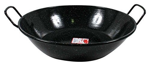 Esmaltaciones la Estrella Jaspeada Plat à Paella Profond 38 cm, 8L Cover