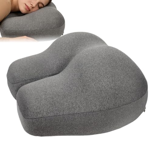 Almohadas para dormir | Almohada de espuma viscoelástica contorneada con forma anatómica para los lados | Almohada para siesta | Para estudio y oficina en sofá o salón en el dormitorio, así como en