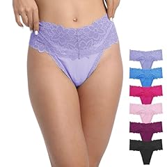 6 Cotton Thongs Bright Colors