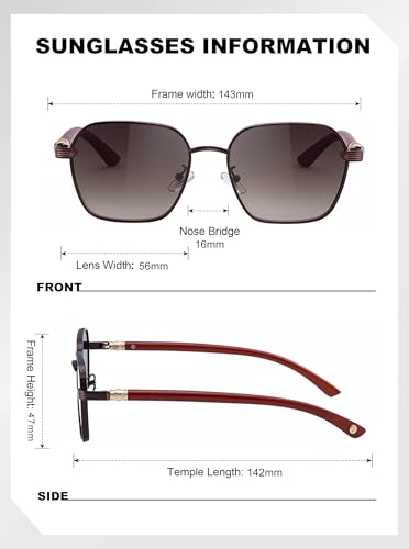 Image of Classic Men's Sunglasses Fashion with Wooden Frame Shades UV Protection Lens(2A670)