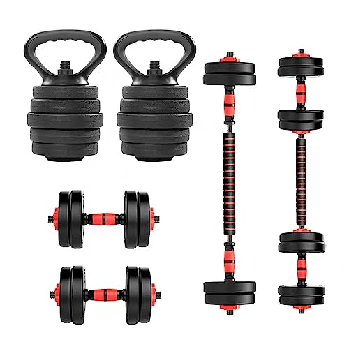 ALLINLIFE Pesas y Mancuernas Ajustables 30KG, Pesa Rusa, Mancuern...