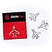 Produktbild Büroklammern, 11x Büroklammer Motiv Flugzeug, als Deko oder Lesezeichen. Paperclip I Paper Clips, Briefklammer oder Bookmark, für Büro oder Zuhause, C022