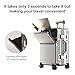 AIWEINY Suitcase Carry-on Luggage Spring-Summer Travel Airline Approved with TSA Lock, 360° Wheel, PC Hard Shell and Aluminum Frame Pressure-Resistant, Suitable for 20'' 24'' 26'' (Silver, 20‘’)