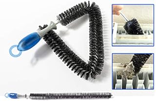 ZEEX Radiator Cleaner Brush - Radiator Brushes For Cleaning Long Reach - Flexible Radiator Brush Dryer With Plastic Handles For Removing Dust (72 CM)