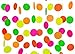 Midnight Glo Neon Paper Garland Circle Dots Hanging Decorations for Birthday Party Wedding Decorations Black Light Reactive UV Glow Party 78ft(6 Pack)