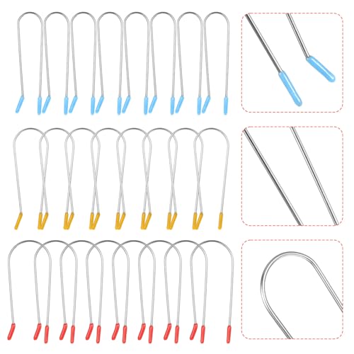 Bewudy 24Pcs Hot Roller Clips, Hot Curler Clips Replacement Kit, Portable Travel Roller Securing Pins Fits Most Sized Rollers Curlers (¾\", 1\", 1¼\")