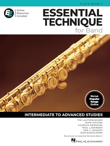 Essential Elements For Band - Flute Book 3 with EEi Online Resources | Flute Method Songbook and Sheet Music for School Band Students and Teachers | Intermediate to Advanced Studies