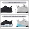 MANUEKLEAR Deadlift Shoes, Strong Anti-Slip Lifting Shoes for Men, Professional Training Weightlifting Shoes for Men and Women, Squat Shoes for Powerlifting with Rubber Non-Slip Sole