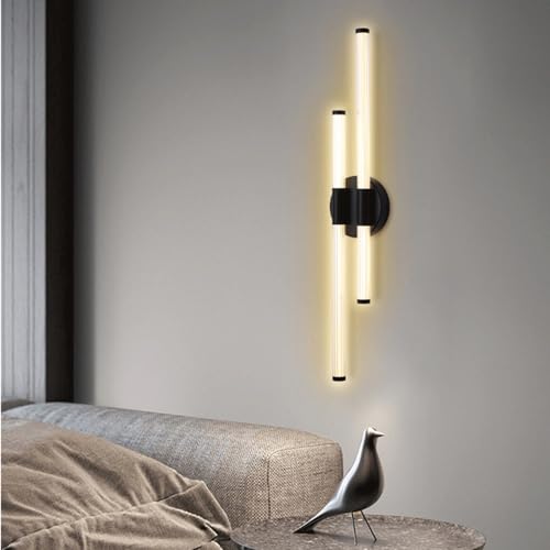 Applique murale LED dorée pour chambre à coucher et luminaire intérieur