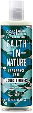Faith In Nature Natural Rosemary Conditioner, Balancing, Vegan & Cruelty Free, No SLS or Parabens, For Normal to Oily Hair, 400ml