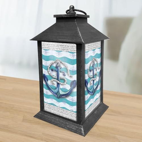 PaperLanternStore.com 10 Inch Water Blue Square Shaped Paper Lantern