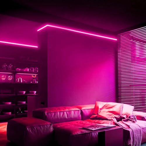 Tira de LED Neon Rosa iNextStation con Adaptador 12V 3A miniatura 6