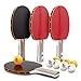 Yan&Dan Ping Pong Paddle Set – Table Tennis Set – Table Tennis Rackets & Balls – Indoor & Outdoor Activity