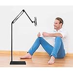 Tablet Floor Stand, Overhead Bed Phone Stand Angle Height Adjustable Holder, Universal Floor Stand Compatible with iPhone iPad Pro Air Mini, Samsung Tab, Kindle, E-Readers… - Image 5
